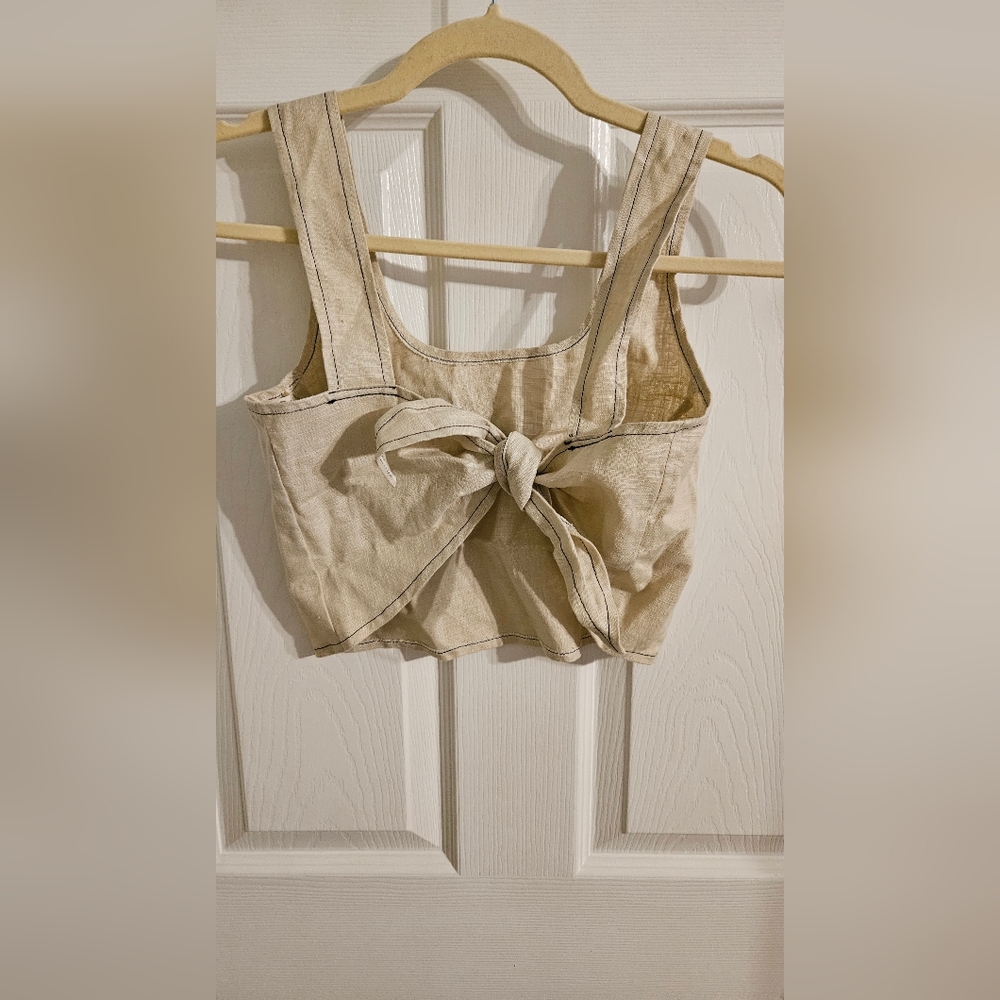 Linen crop top